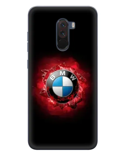 Чехол для Xiaomi POCO F1 с картинкой «Логотип BMW — вспышка»