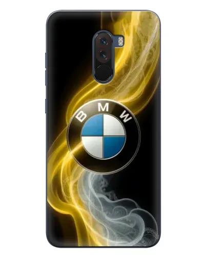 Чехол для Xiaomi POCO F1 с картинкой «Золотистый дым BMW»