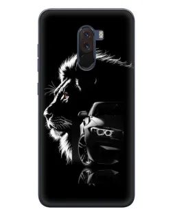 Чехол для Xiaomi POCO F1 с картинкой «BMW и лев»