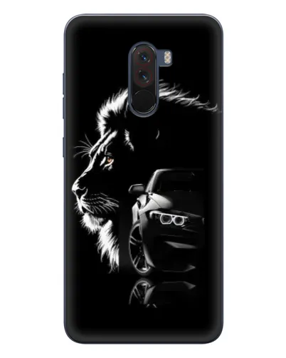 Чехол для Xiaomi POCO F1 с картинкой «BMW и лев»
