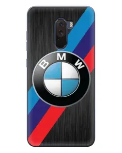 Чехол для Xiaomi POCO F1 с картинкой «BMW M-stripes стиль»