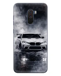 Чехол для Xiaomi POCO F1 с картинкой «BMW сквозь туман»