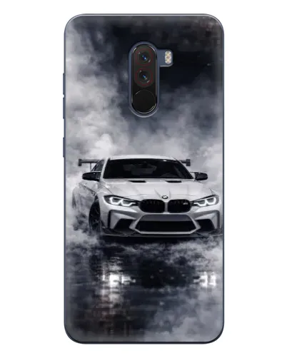 Чехол для Xiaomi POCO F1 с картинкой «BMW сквозь туман»