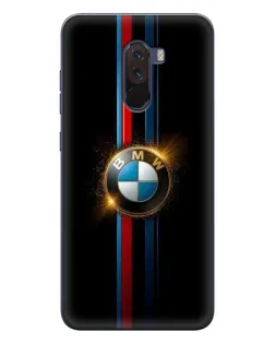 Чехол для Xiaomi POCO F1 с картинкой «BMW M-Power неон»
