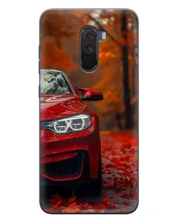 Чехол для Xiaomi POCO F1 с картинкой «Осенняя BMW M4»