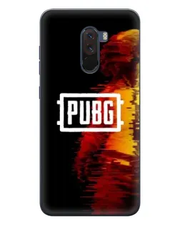 Чехол для Xiaomi POCO F1 с картинкой «Яркий логотип PUBG»