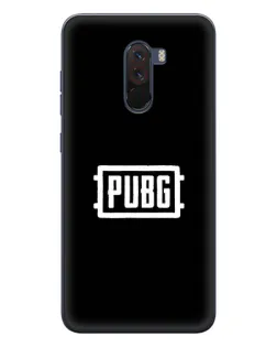 Чехол для Xiaomi POCO F1 с картинкой «Лого BMW — металлический блеск»