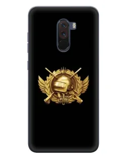 Чехол для Xiaomi POCO F1 с картинкой «PUBG — оранжевый градиент»