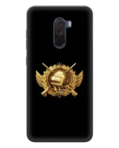 Чехол для Xiaomi POCO F1 с картинкой «PUBG — оранжевый градиент»