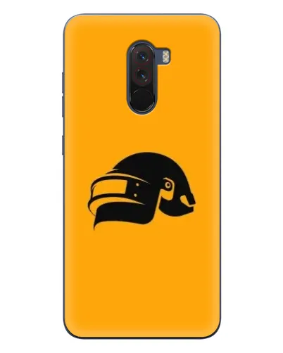 Чехол для Xiaomi POCO F1 с картинкой «PUBG — золотой шлем»
