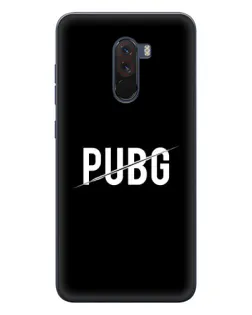 Чехол для Xiaomi POCO F1 с картинкой «PUBG — белый логотип» Чехол для Xiaomi POCO F1 с картинкой «PUBG — белый логотип»