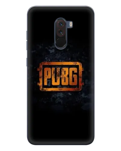 Чехол для Xiaomi POCO F1 с картинкой «PUBG — золотой логотип»
