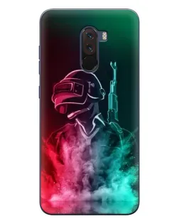 Чехол для Xiaomi POCO F1 с картинкой «PUBG — огненный воин» Чехол для Xiaomi POCO F1 с картинкой «PUBG — огненный воин»