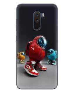 Чехол для Xiaomi POCO F1 с картинкой «Among Us — 3D стиль»