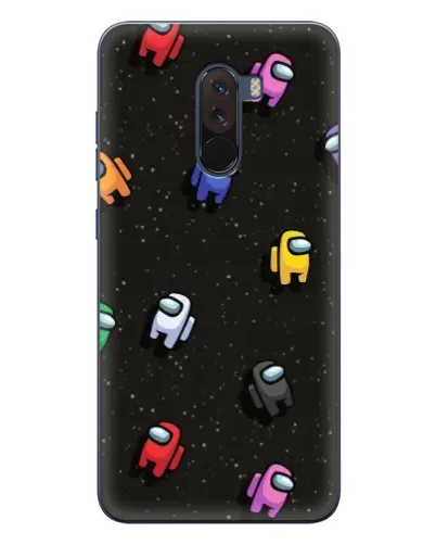 Чехол для Xiaomi POCO F1 с картинкой «Космический паттерн Among Us»