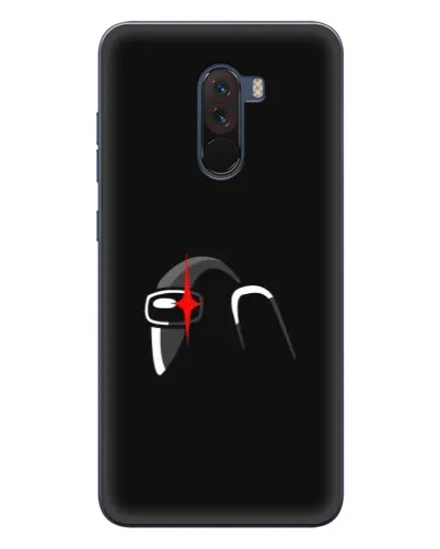 Чехол для Xiaomi POCO F1 с картинкой «Among Us шлем»