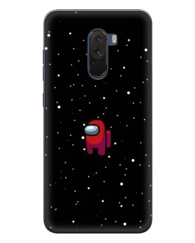 Чехол для Xiaomi POCO F1 с картинкой «Красный Among Us»