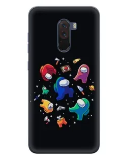 Чехол для Xiaomi POCO F1 с картинкой «Among Us космос»