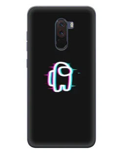 Чехол для Xiaomi POCO F1 с картинкой «Among Us неон»