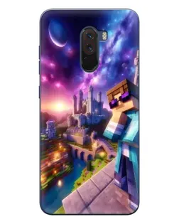 Чехол для Xiaomi POCO F1 с картинкой «Стив и космос» Чехол для Xiaomi POCO F1 с картинкой «Стив и космос»