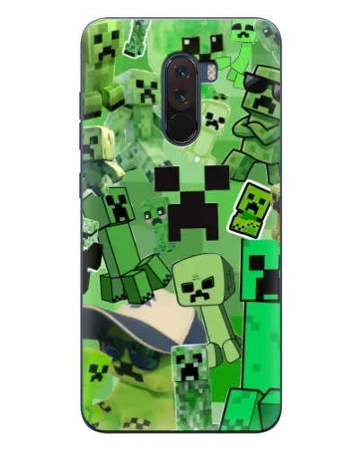 Чехол для Xiaomi POCO F1 с картинкой «Криперы Minecraft» Чехол для Xiaomi POCO F1 с картинкой «Криперы Minecraft»