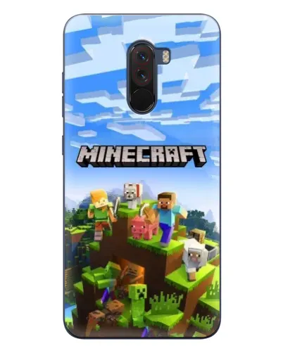 Чехол для Xiaomi POCO F1 с картинкой «Minecraft классический мир» Чехол для Xiaomi POCO F1 с картинкой «Minecraft классический мир»