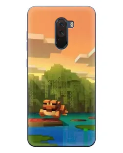 Чехол для Xiaomi POCO F1 с картинкой «Майнкрафт закат солнца» Чехол для Xiaomi POCO F1 с картинкой «Майнкрафт закат солнца»