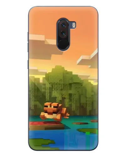 Чехол для Xiaomi POCO F1 с картинкой «Майнкрафт закат солнца» Чехол для Xiaomi POCO F1 с картинкой «Майнкрафт закат солнца»