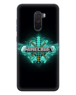 Чехол для Xiaomi POCO F1 с картинкой «Minecraft Diamond лого» Чехол для Xiaomi POCO F1 с картинкой «Minecraft Diamond лого»