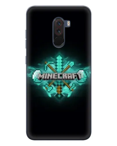 Чехол для Xiaomi POCO F1 с картинкой «Minecraft Diamond лого» Чехол для Xiaomi POCO F1 с картинкой «Minecraft Diamond лого»