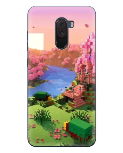 Чехол для Xiaomi POCO F1 с картинкой «Розовое дерево Minecraft» Чехол для Xiaomi POCO F1 с картинкой «Розовое дерево Minecraft»