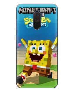 Чехол для Xiaomi POCO F1 с картинкой «Губка Боб Minecraft» Чехол для Xiaomi POCO F1 с картинкой «Губка Боб Minecraft»