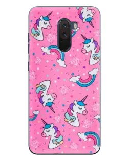 Чехол для Xiaomi POCO F1 с картинкой «Unicorn паттерн розовый» Чехол для Xiaomi POCO F1 с картинкой «Unicorn паттерн розовый»