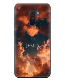 Чехол для Xiaomi POCO F1 с картинкой «Сияние Имени Jesus»