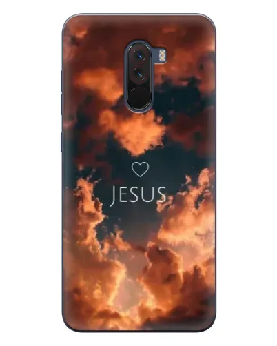 Чехол для Xiaomi POCO F1 с картинкой «Сияние Имени Jesus»