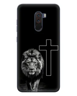 Чехол для Xiaomi POCO F1 с картинкой «Лев и Крест»