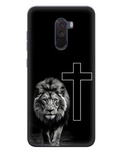 Чехол для Xiaomi POCO F1 с картинкой «Лев и Крест»