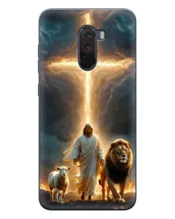 Чехол для Xiaomi POCO F1 с картинкой «Лев Иуды и Свет»