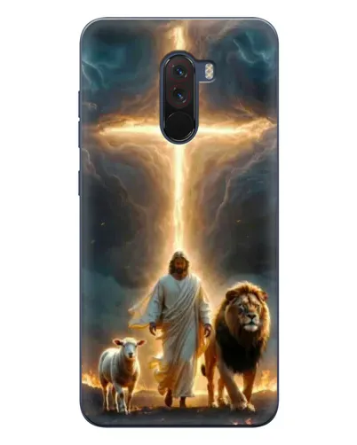 Чехол для Xiaomi POCO F1 с картинкой «Лев Иуды и Свет»