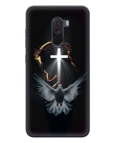 Чехол для Xiaomi POCO F1 с картинкой «Голубь и Свет»