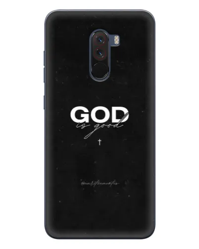Чехол для Xiaomi POCO F1 с картинкой «GOD — Бог над всем»