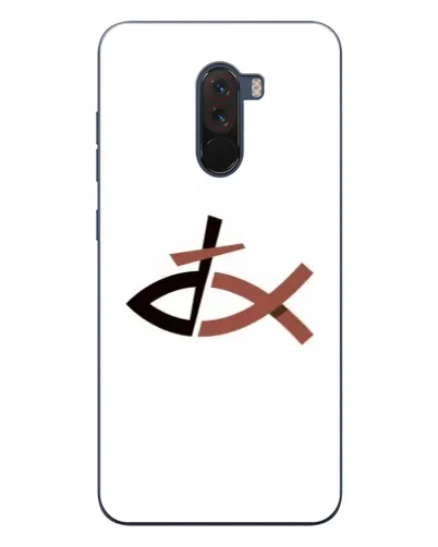 Чехол для Xiaomi POCO F1 с картинкой «Рыба и крест»