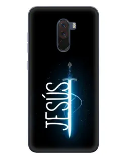 Чехол для Xiaomi POCO F1 с картинкой «Меч Духа Jesus»