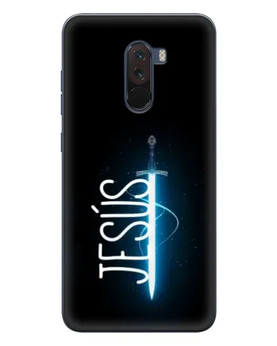 Чехол для Xiaomi POCO F1 с картинкой «Меч Духа Jesus»