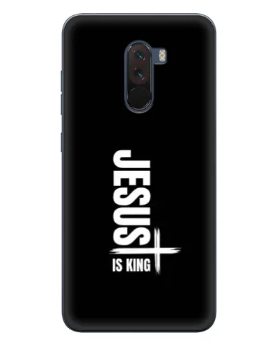 Чехол для Xiaomi POCO F1 с картинкой «Вертикаль веры Jesus»