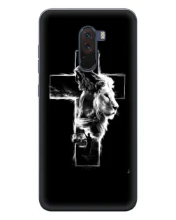 Чехол для Xiaomi POCO F1 с картинкой «Сияющий крест Jesus»