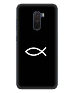 Чехол для Xiaomi POCO F1 с картинкой «Символ рыбы Jesus»