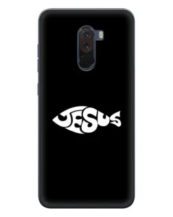 Чехол для Xiaomi POCO F1 с картинкой «Рыба Jesus»