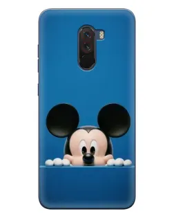 Чехол для Xiaomi POCO F1 с картинкой «Микки выглядывает»