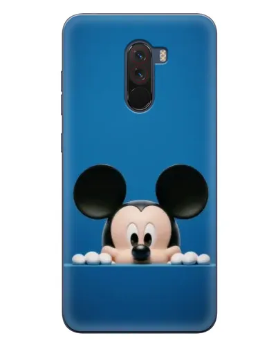 Чехол для Xiaomi POCO F1 с картинкой «Микки выглядывает»